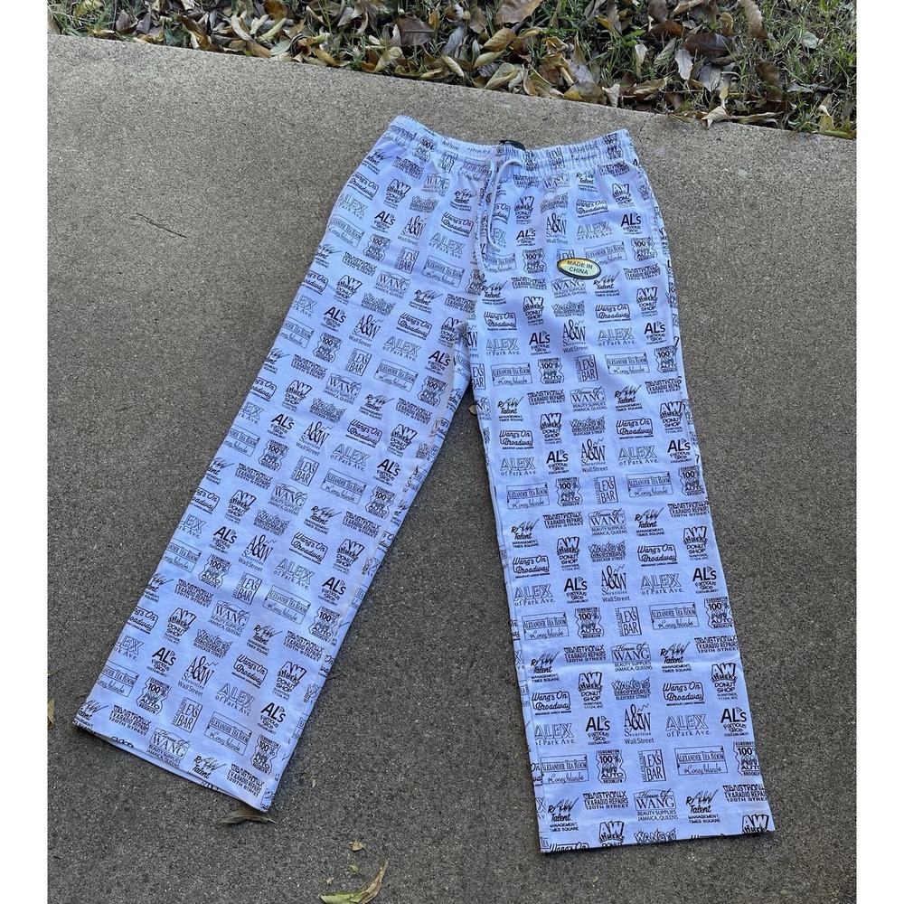 Alexander Wang All Over Logo Pants Unisex Sz Medium